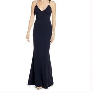 NWT Katie May  Navy Bambi Gown - Sz L